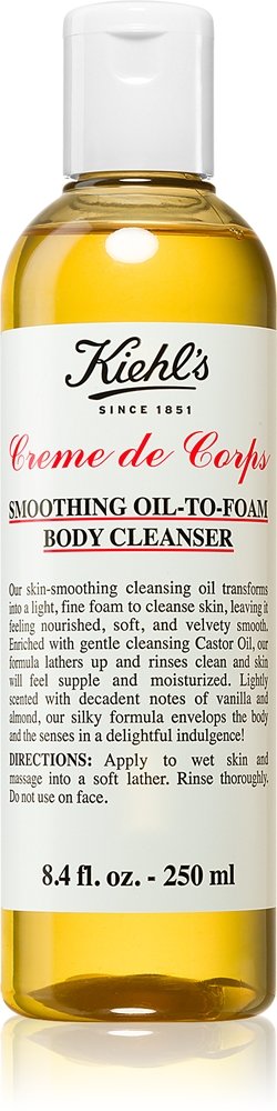 Kiehl's Creme de Corps Smoothing Oil-to-Foam Body Cleanser 250 ml