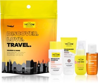 Yellow Professional Discover.Love.Travel. Set