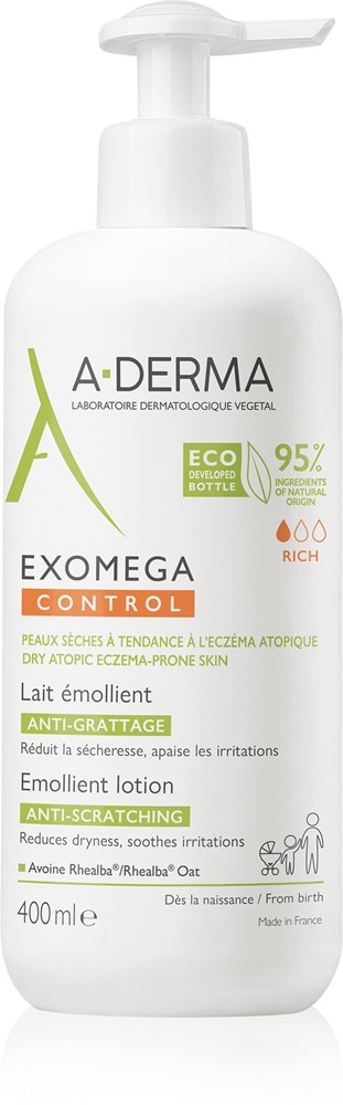 A-Derma Exomega Control Emollient Lotion 400 ml