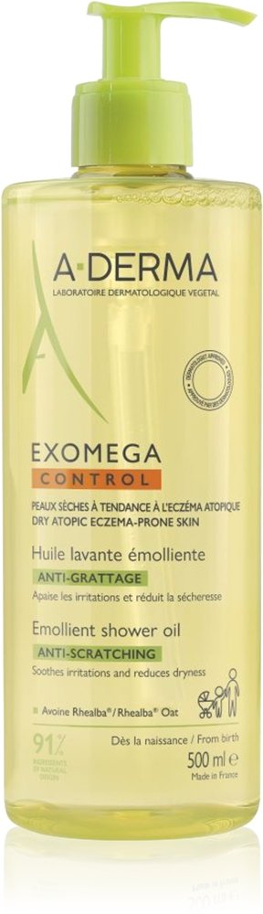 A-Derma Exomega Control Emollient Shower Oil