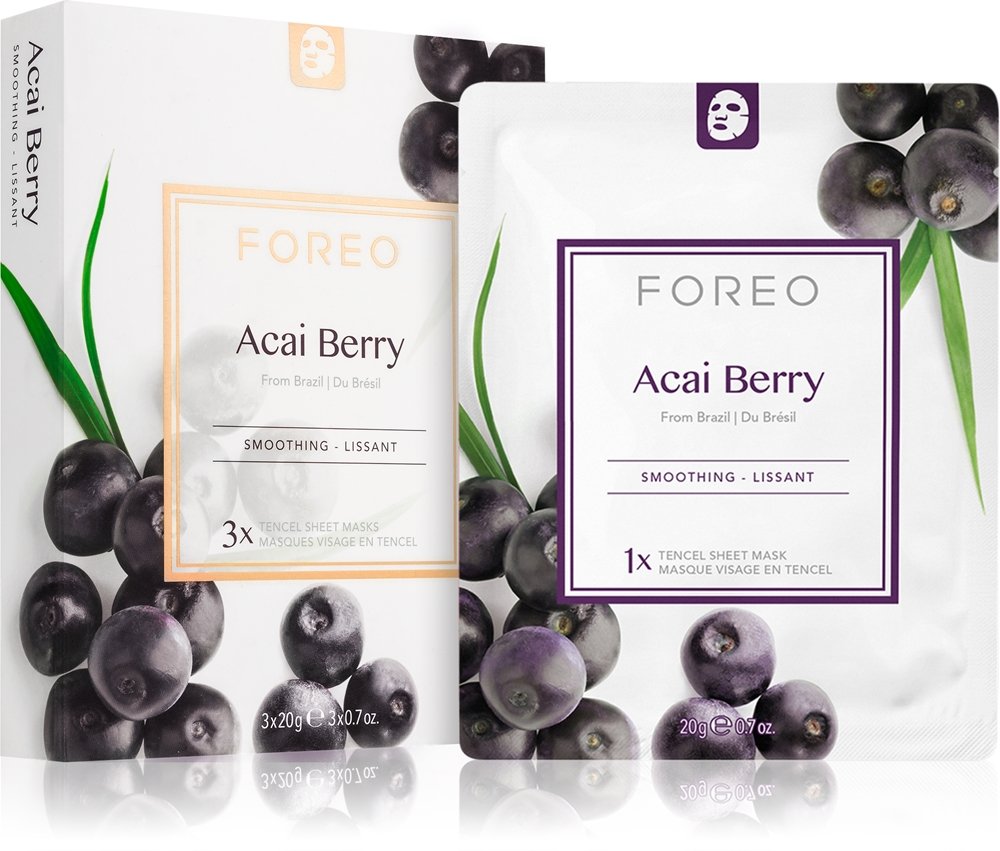 FOREO Farm to Face Sheet Mask Acai Berry 3 x 20 ml