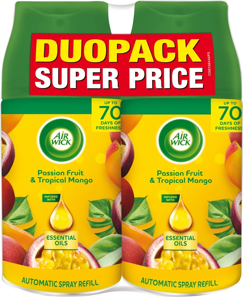 Air Wick Freshmatic Passion Fruit & Tropical Mango 2 x 250 ml