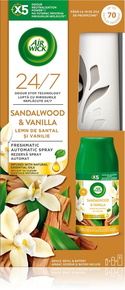 Air Wick Freshmatic Sandalwood & Vanilla 250 ml