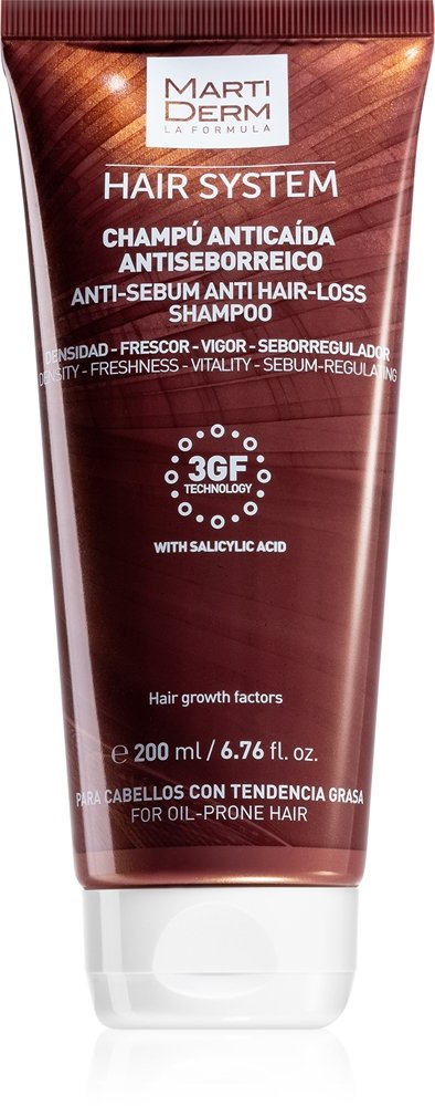 MartiDerm Hair System Anti-Sebum Anti-Hair Loss Shampoo 200 ml