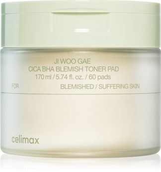 celimax Ji Woo Gae Cica BHA Blemish Toner Pad 60 St.