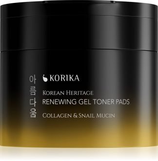 KORIKA Korean Heritage Collagen & Snail Mucin Renewing Gel Toner Pads 70 St.