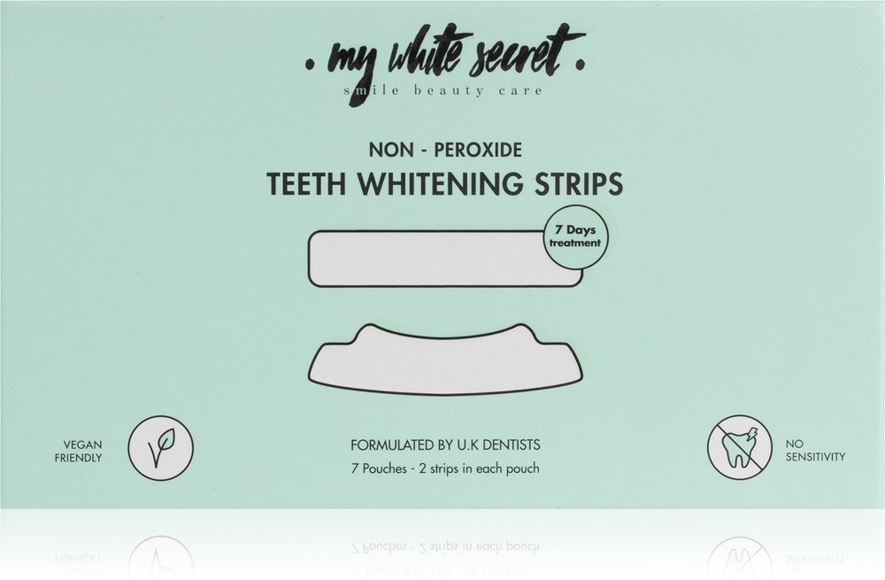 My White Secret Non - Peroxide Teeth Whitenings Strips 7 St.