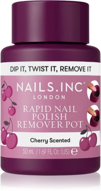 Nails Inc. Rapid Nail Polish Remover Pot Cherry Scented 50 ml