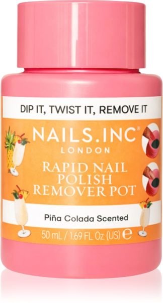 Nails Inc. Rapid Nail Polish Remover Pot Pina Colada Scented 50 ml
