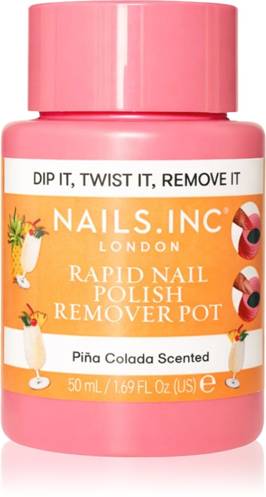 Nails Inc. Rapid Nail Polish Remover Pot Pina Colada Scented 50 ml