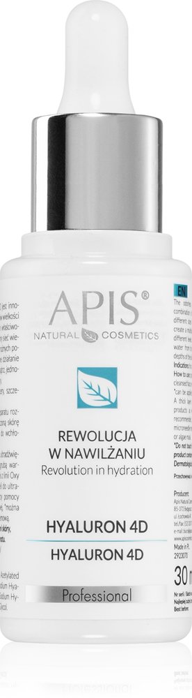 Apis Natural Cosmetics Revolution In Hydration Hyaluron 4D 30 ml