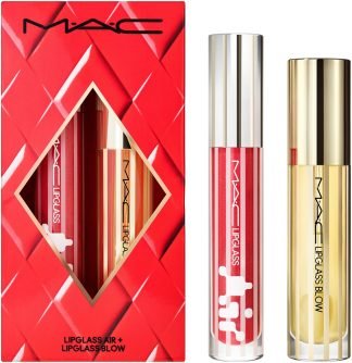 MAC Cosmetics Set Blowing Air Kisses Glossy Lip Duo