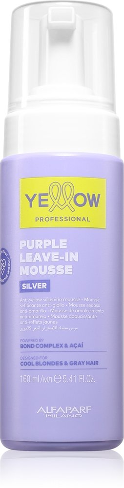 Yellow Professional Silver Purple Leave-In Mousse 160 ml