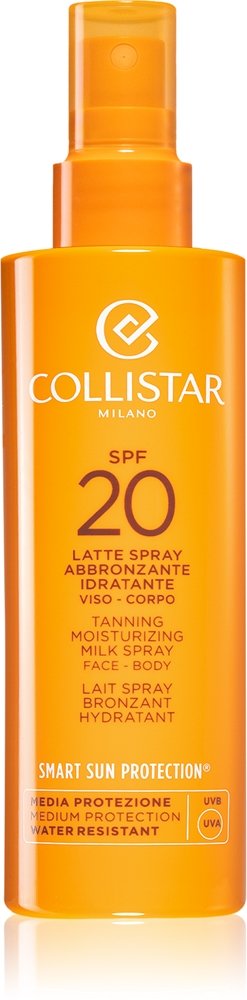 Collistar Smart Sun Protection Tanning Moisturizing Milk Spray SPF 20 200 ml