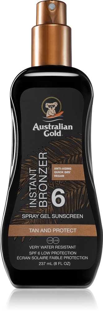 Australian Gold Spray Gel Sunscreen With Instant Bronzer 237 ml