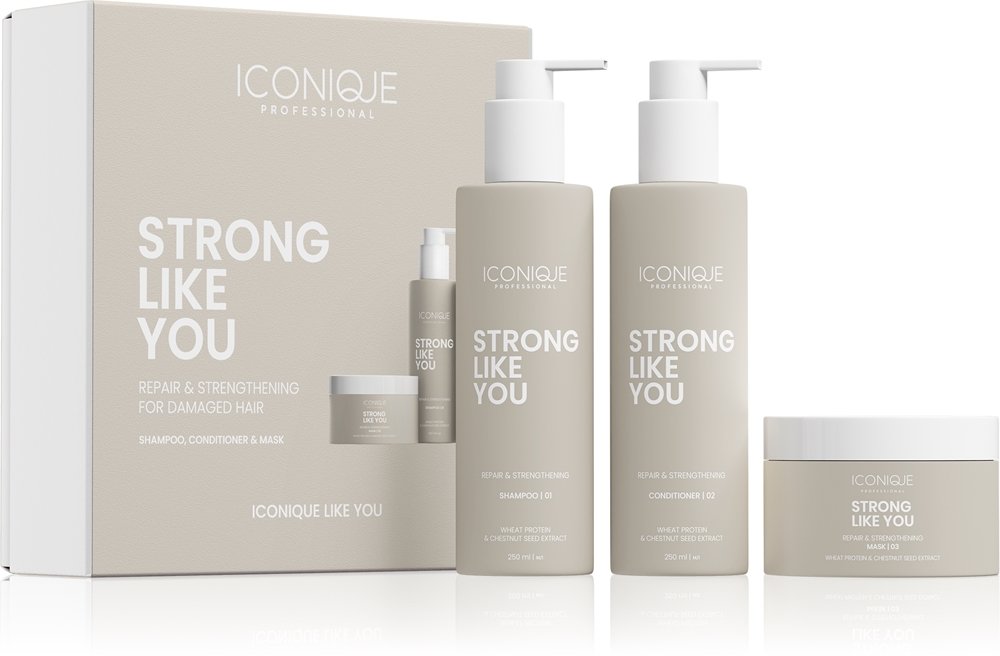 ICONIQUE Professional STRONG LIKE YOU Repair & Strengthening Set