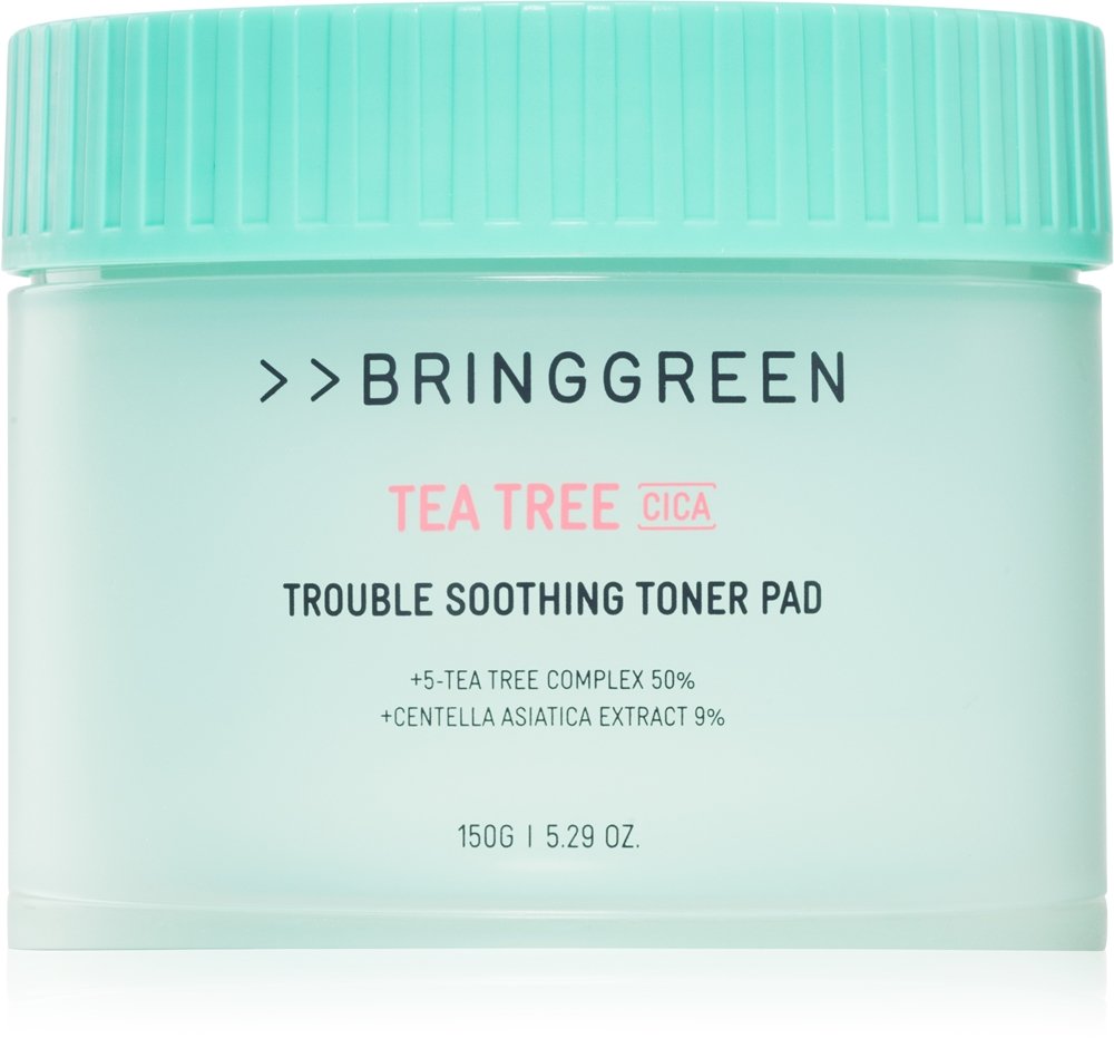 BRINGGREEN Tea Tree Cica Trouble Soothing Toner Pad 90 St.